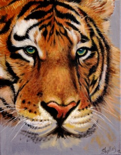 Shelley Phillips Tiger Painting
